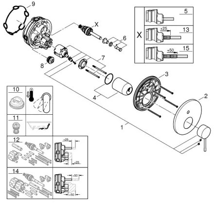 GROHE 24058001 - ESSENCE csaptelep, fényes króm
