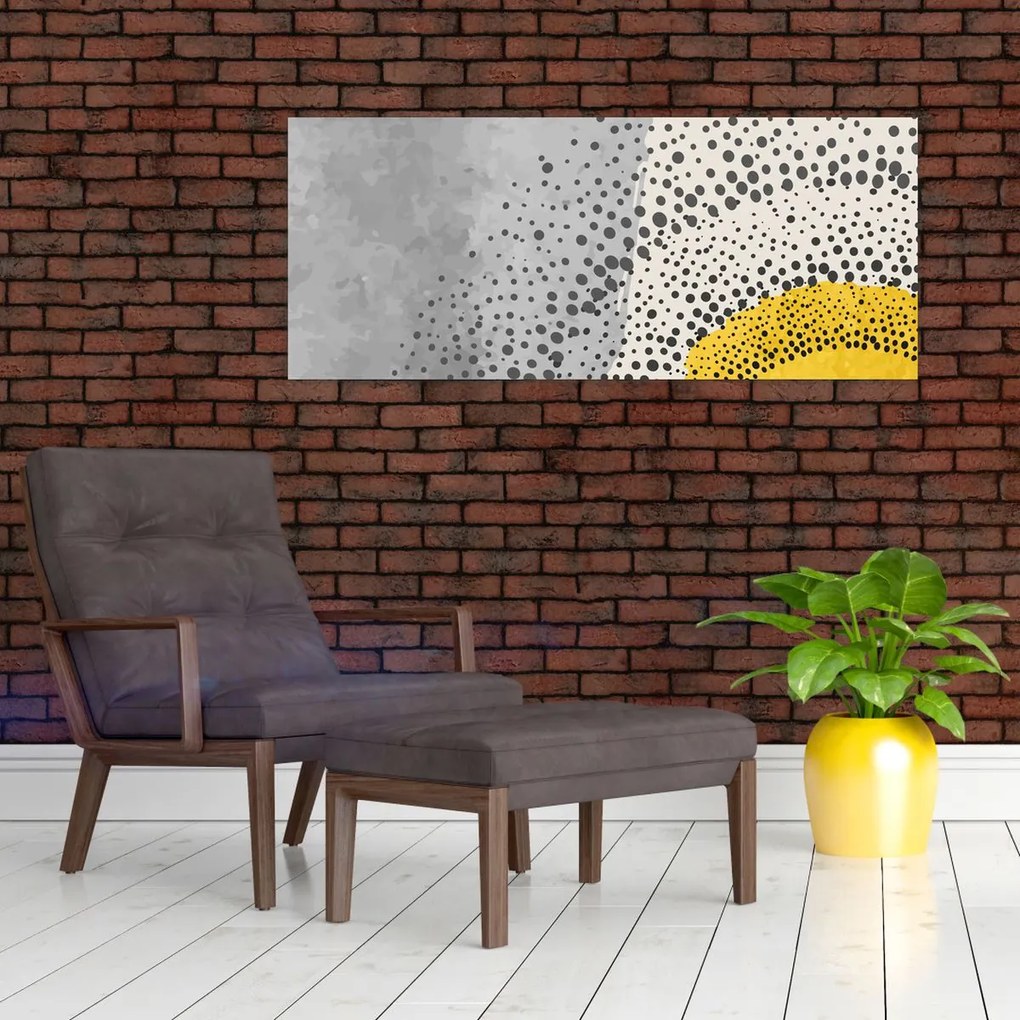 Kép - N⁰3 strand absztrakt festménye (120x50 cm)