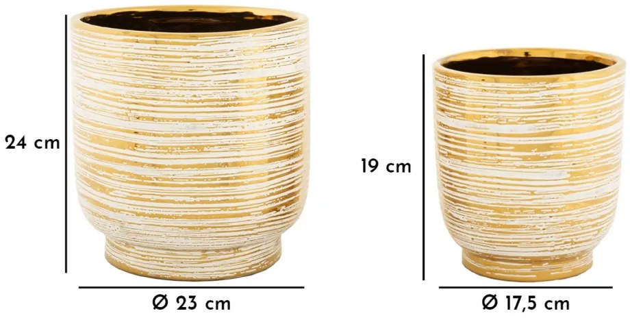 Vázatartó dallamkészlet 2 db ø 23x24-17,5x19cm