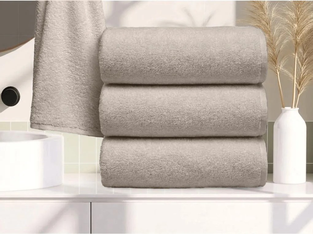 Törölköző NORIELLE 50x90 cm bézs, 100% pamut