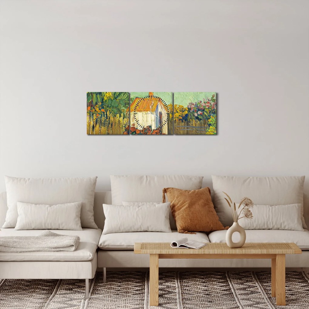 Kép - Imitator of Vincent van Gogh, Landscape, reprodukciók (órával) (90x30 cm)