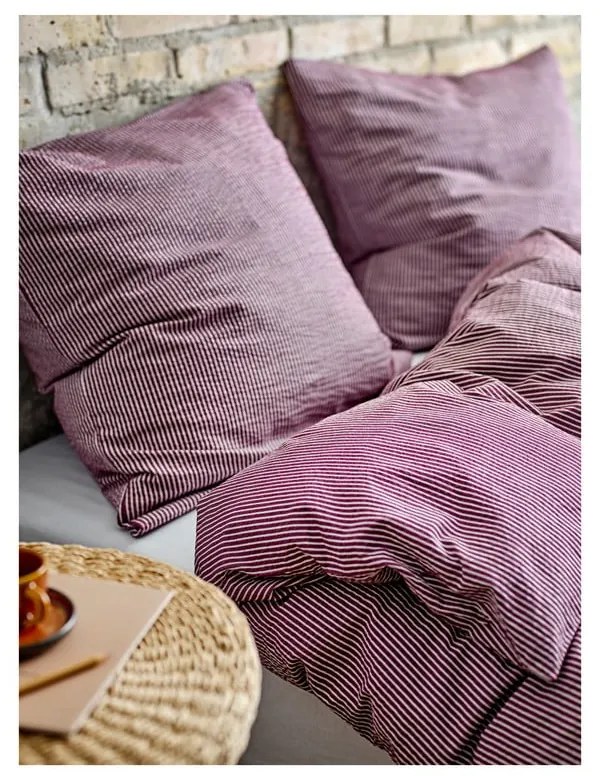 Lila egyszemélyes pamut ágyneműhuzat 140x200 cm Cheerful – Södahl