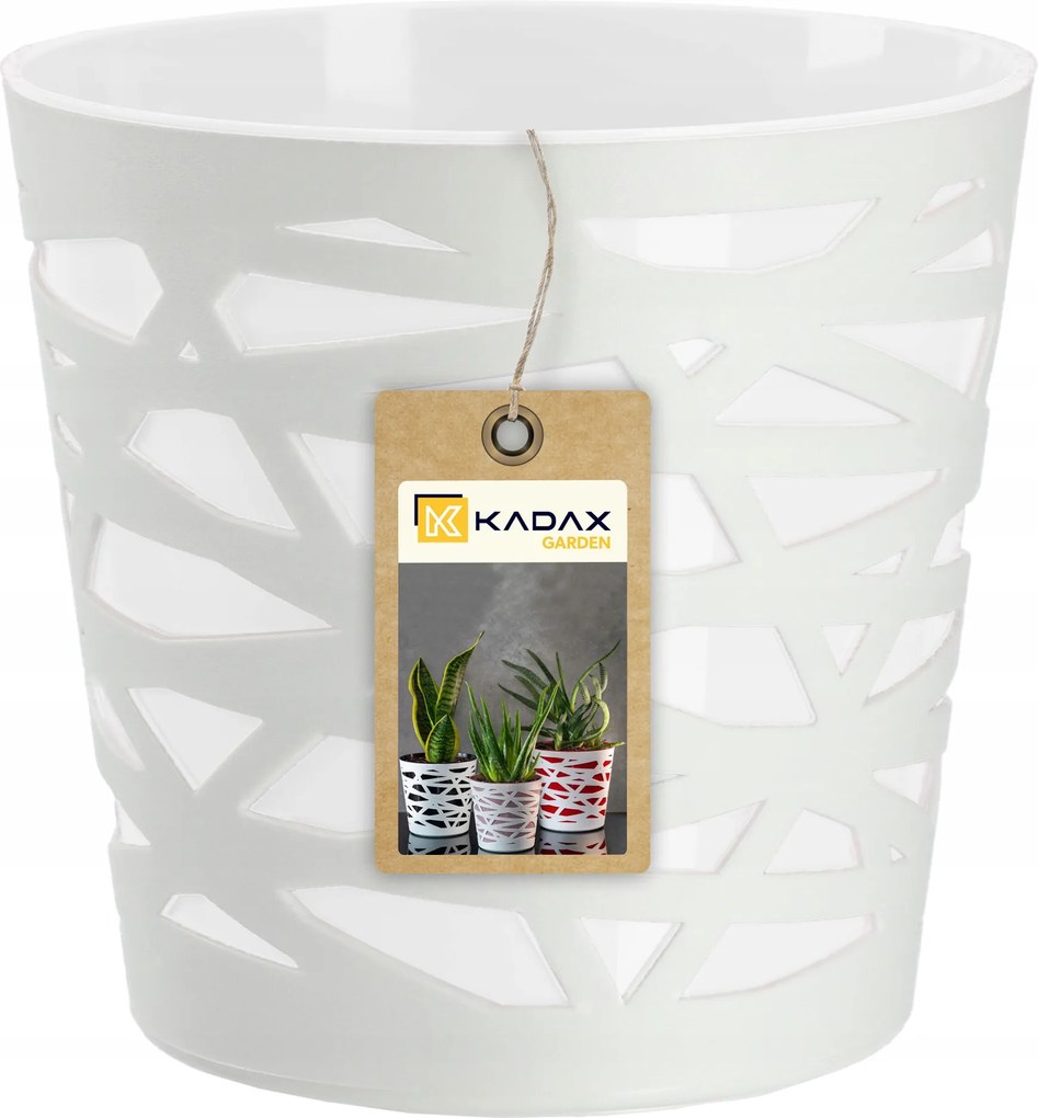 Virágtartó Fedő Műanyag Növényi Virág Betét 17 cm Fehér