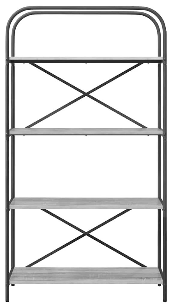 Könyvespolc Szürke sonoma 80 x 30 x 146 cm Faanyag