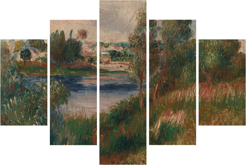 Kép - Auguste Renoir, Landscape at Vetheuil, reprodukciók (150x105 cm)