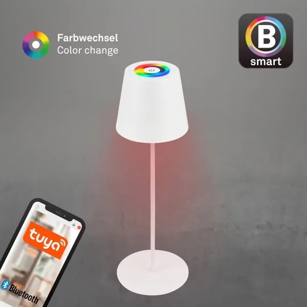 Briloner 7559016-LED RGB COLORIS asztali lámpa 3,5W/5V IP44 2000mAh Wi-Fi Tuya