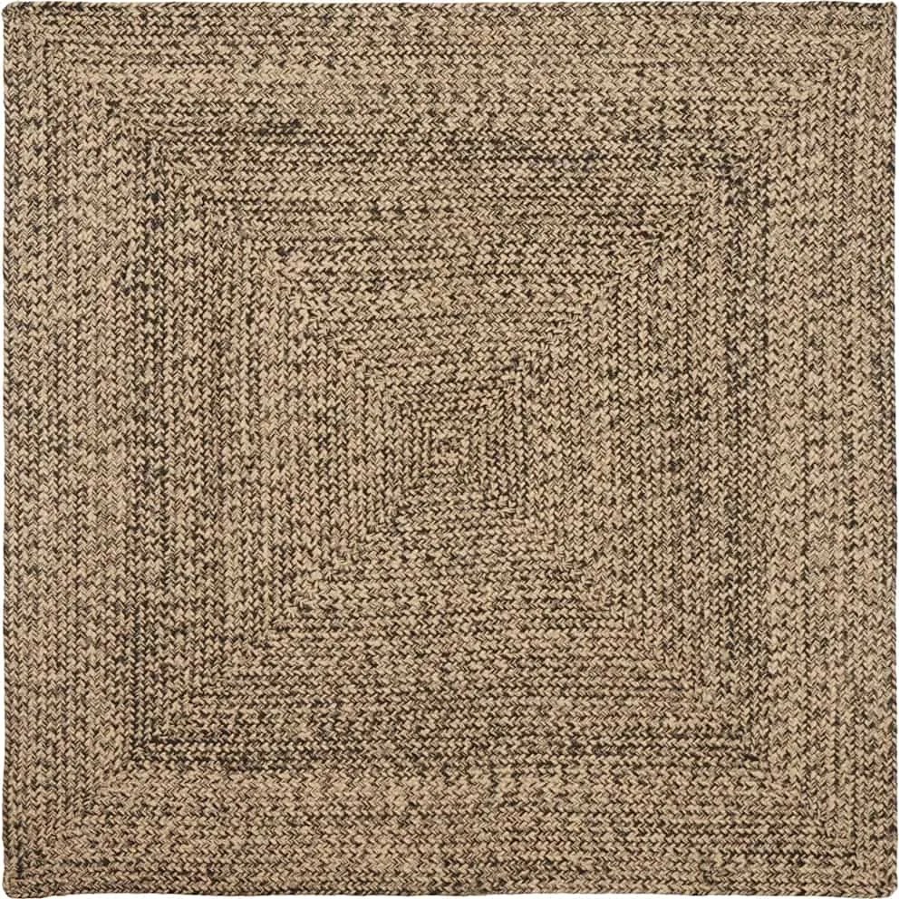 vidaXL Területszőnyegek Négyzet Természetes és fekete 160 x 160 cm