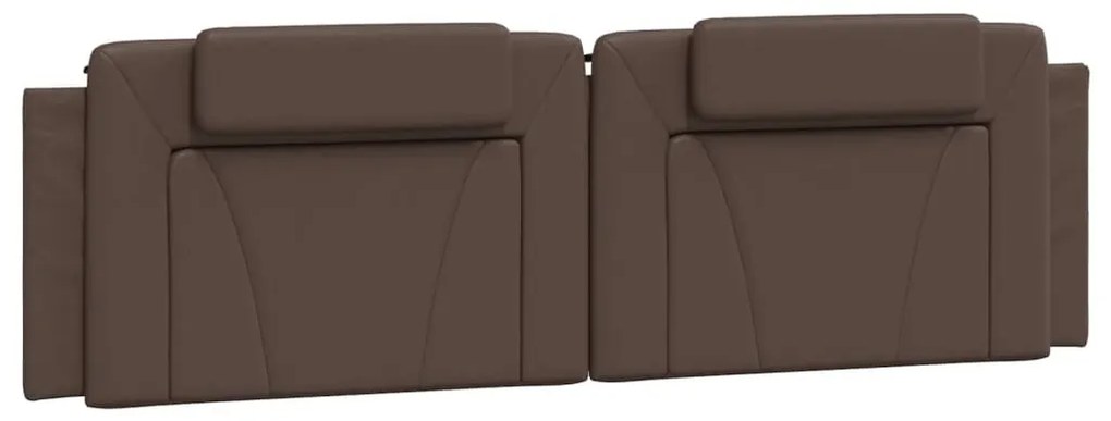 barna műbőr ágykeret Viana matrac nélkül 180 x 200 cm