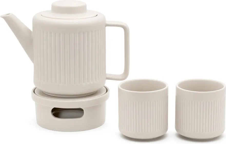 Fehér porcelán teáskanna szűrővel 1,2 l Skagen – Bredemeijer