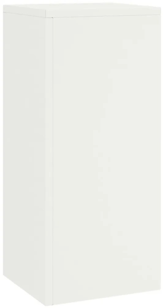 Kültéri növénytartók 2 db fehér, 24x24x55 cm, Acél
