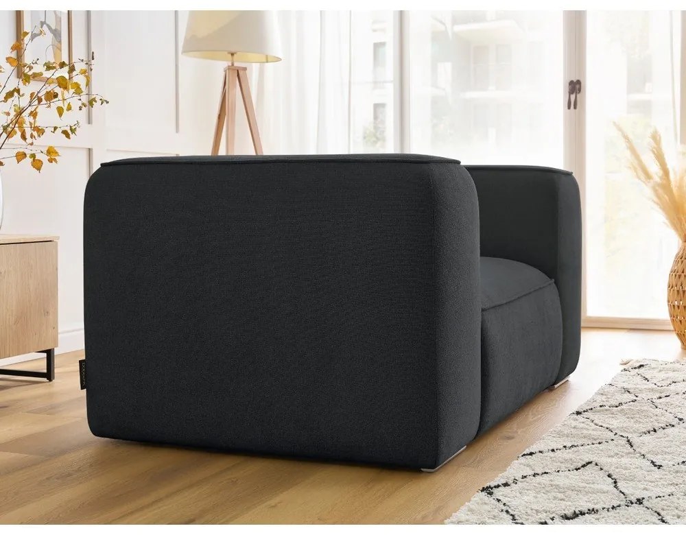 Sötétszürke fotel Zephyr – Bobochic Paris