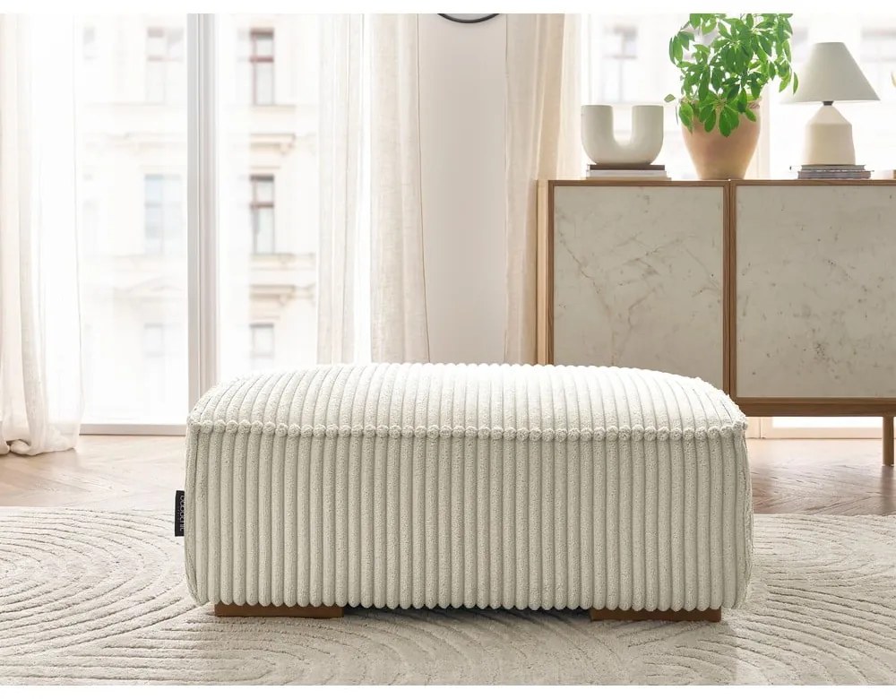 Bézs kordbársony lábtartó Chelsea – Bobochic Paris