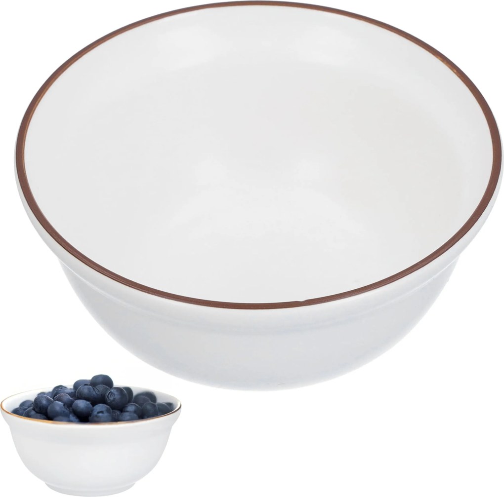 Porcelán tál 275ml matt fehér snack gyümölcs fagylalt mártogatós