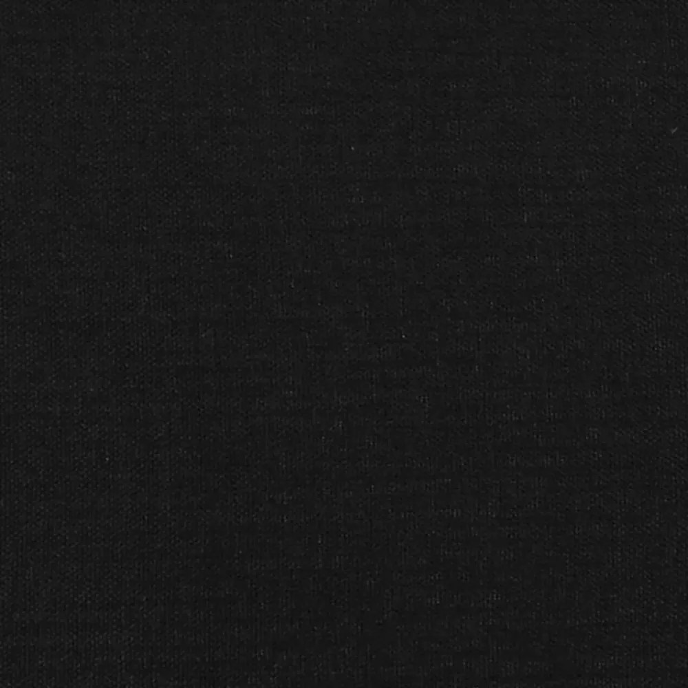 fekete szövet rugós és LED-es ágy matraccal 120 x 190 cm