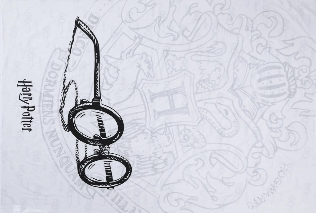 Világító ágyneműhuzat HARRY POTTER VISION fehér Ágyneműhuzat mérete: 70 x 90 cm | 140 x 200 cm