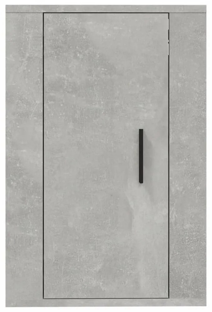 2 db betonszürke fali TV-szekrény 40x34,5x60 cm