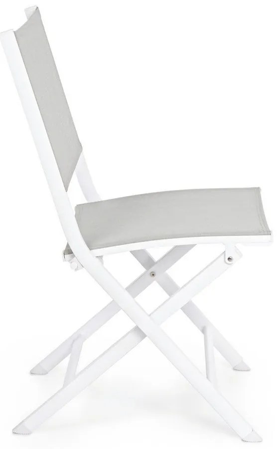Fehér fém kerti szék Elin – Bizzotto