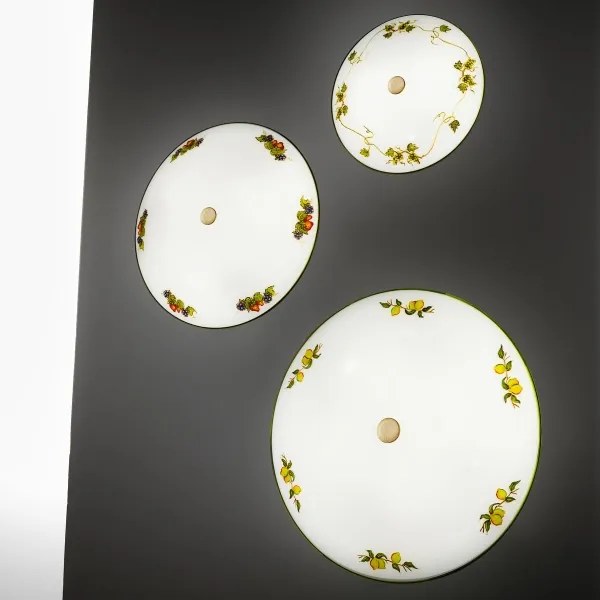 Kolarz 731.U14.4.116 - Mennyezeti lámpa NONNA 4xE27/60W/230V átm. 54 cm citromok