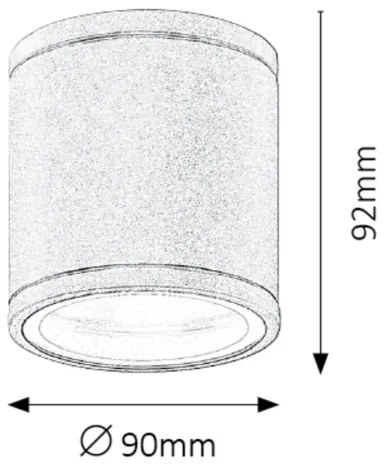Rabalux 8150 - Kültéri mennyezeti lámpa AKRON 1xGU10/35W/230V IP54