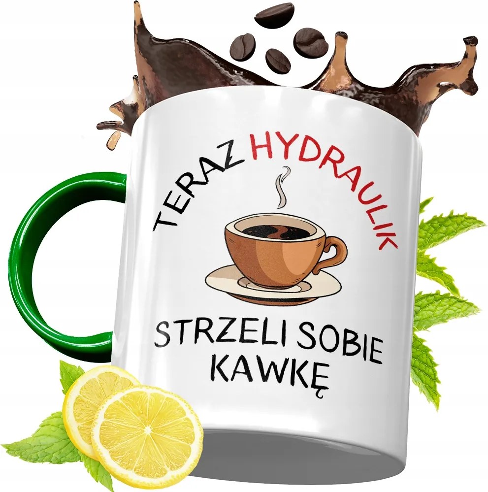 Zöld Bögre Vízvezeték Szerelőnek Születésnapi Ajándék Nyomtatott Fényképpel