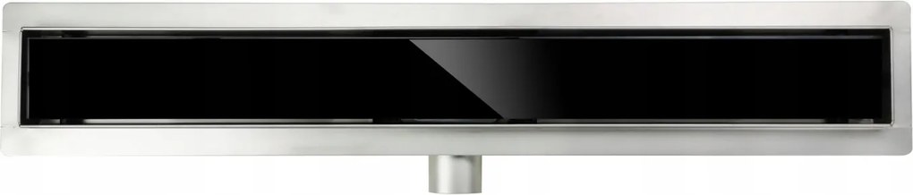 Lineáris lefolyó Sea Horse Üveg 70 Fekete