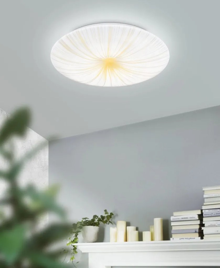 EGLO 900498 NIEVES Ufo Lámpa Fehér, Arany LED IP20