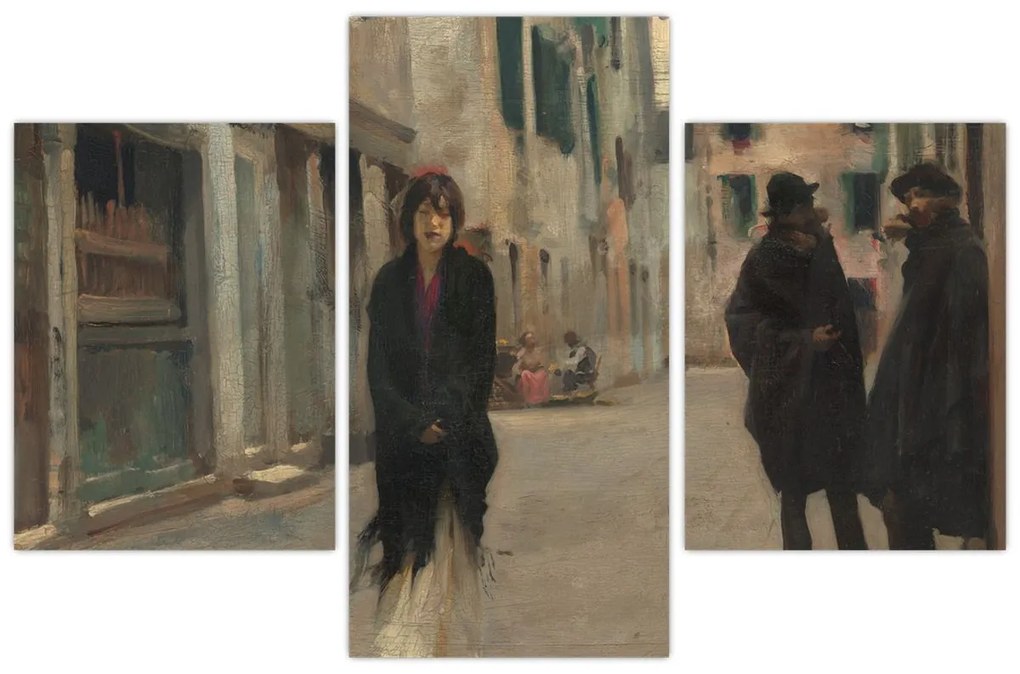 Kép - John Singer Sargent, Street in Venice, reprodukciók (90x60 cm)