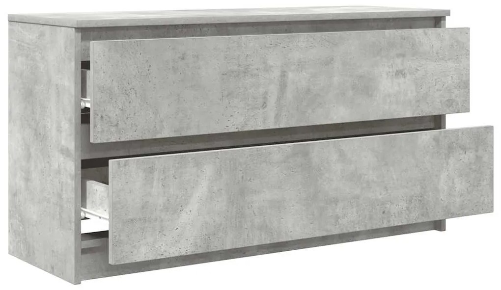 betonszürke szerelt fa TV-szekrény 100x35x54 cm