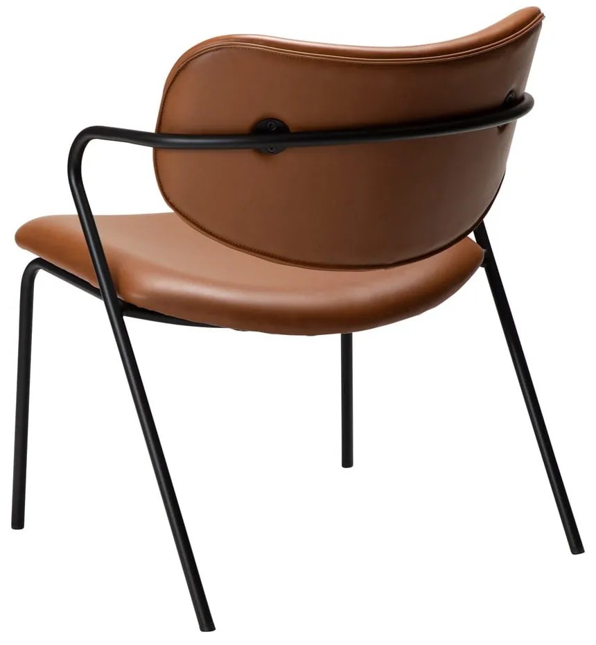 Konyakbarna bőrutánzat fotel Zed – DAN-FORM Denmark