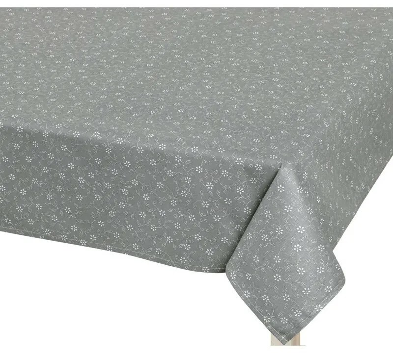 Bellatex Asztalterítő Adéla Pnoucí kvítek szürke,100 x 100 cm, 100 x 100 cm