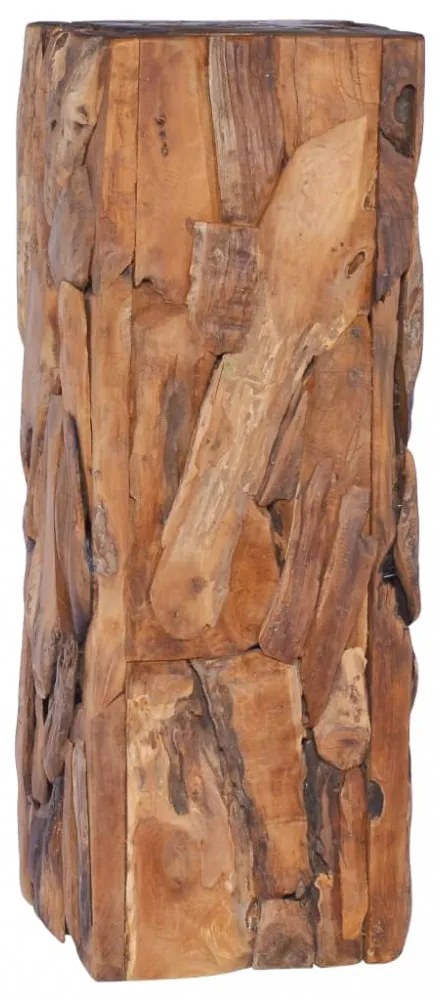 tömör tíkfa kisasztal 30 x 30 x 80 cm