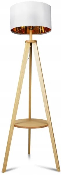 Fehér állólámpa 1xE27/40W/230V