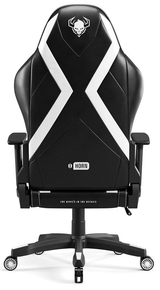 Gamer szék Diablo X-Horn 2.0 Átlagos méret, Fekete-fehér