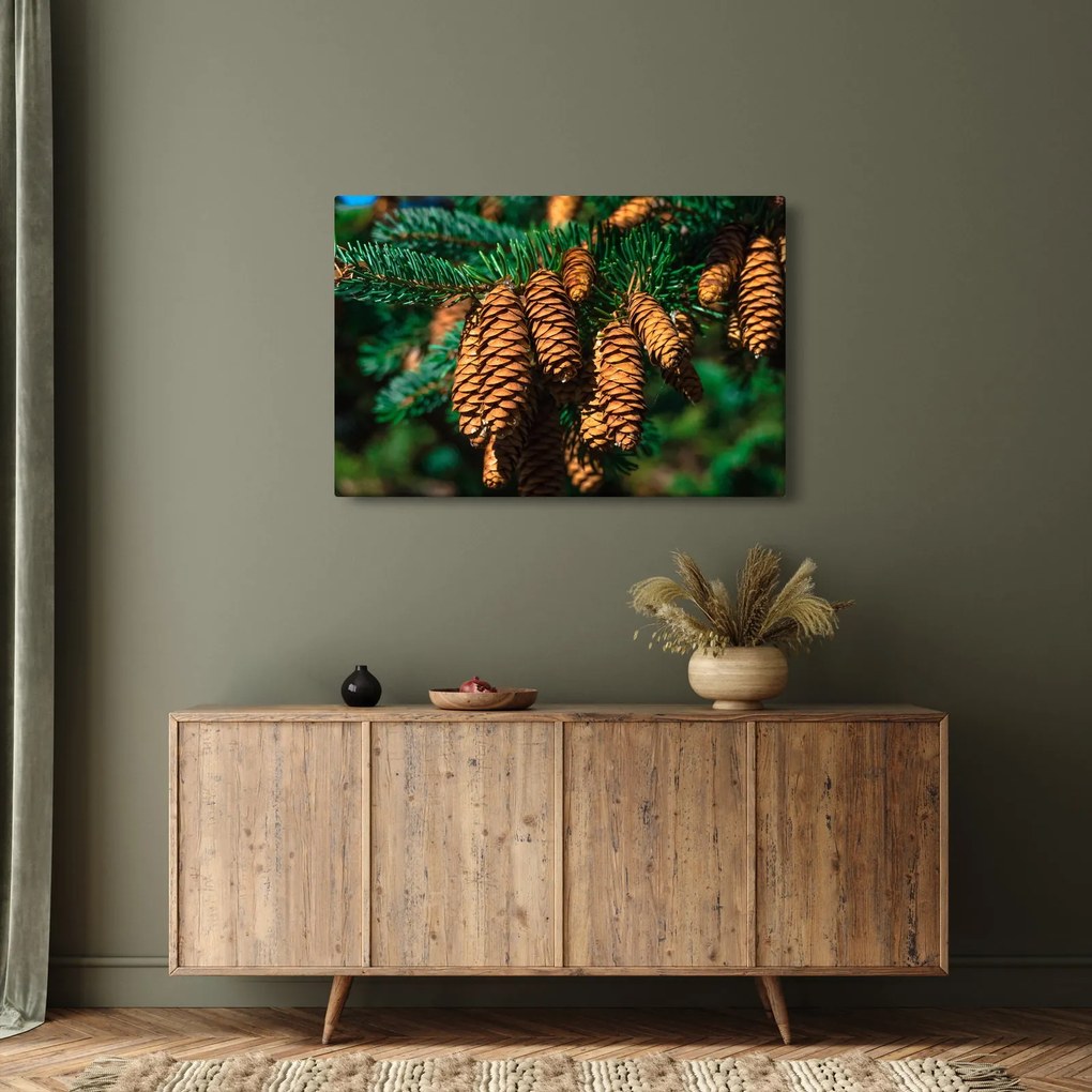 Fenyőtobozok képe (90x60 cm)