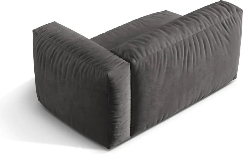 Szürke bársony kanapé modul (jobb oldali) Martina – Micadoni