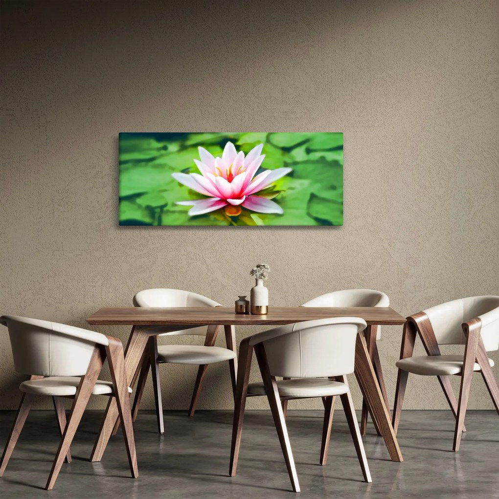 A tavirózsa képe a felszínen (120x50 cm)