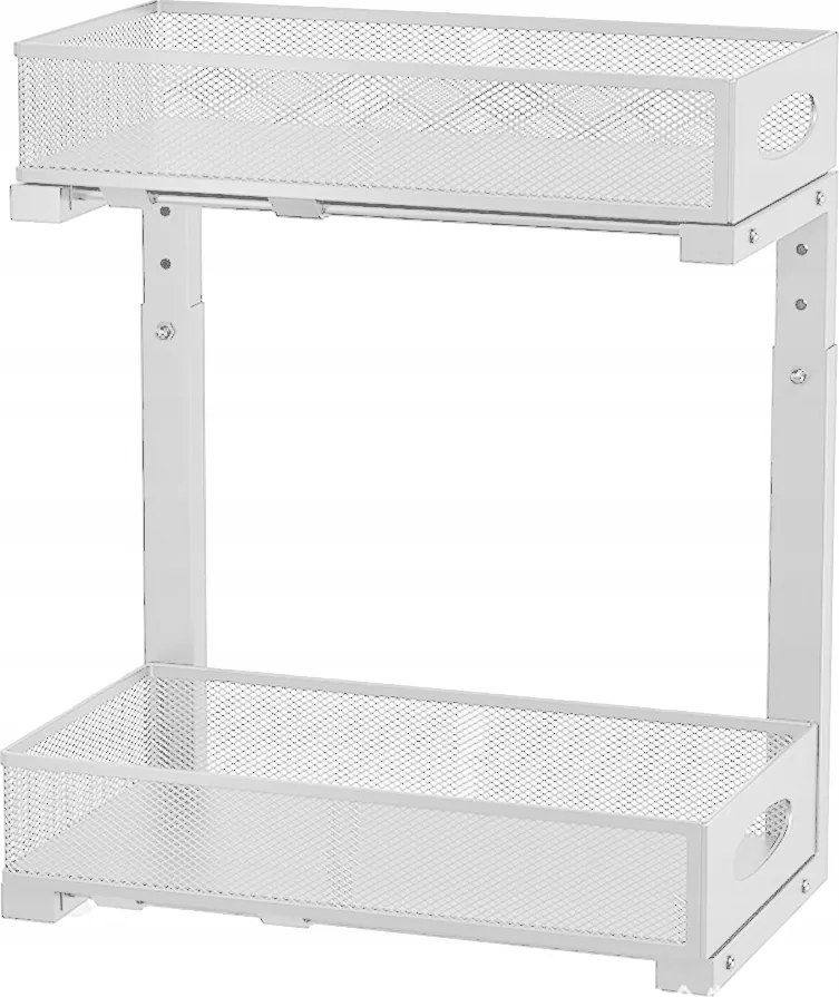 Mosogató Alatti Szervező, 2 Szintes Konyhaszekrény Szervező, Fehér