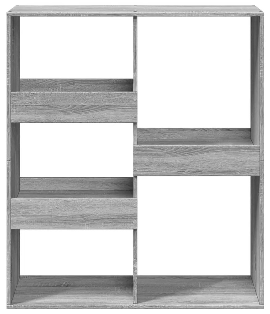 szürke sonoma színű szerelt fa térelválasztó 100x33x115 cm