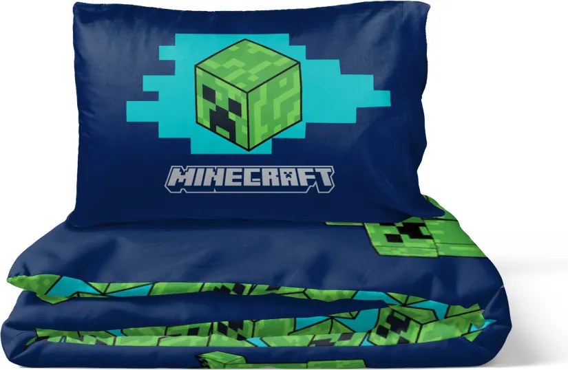 Minecraft Game Over Creepers ágyneműhuzat 140×200cm, 70×90 cm