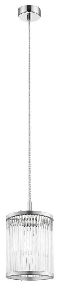 Zuma Line P0528-01F-F4AC - Csillár zsinóron SERGIO 1xE14/40W/230V króm