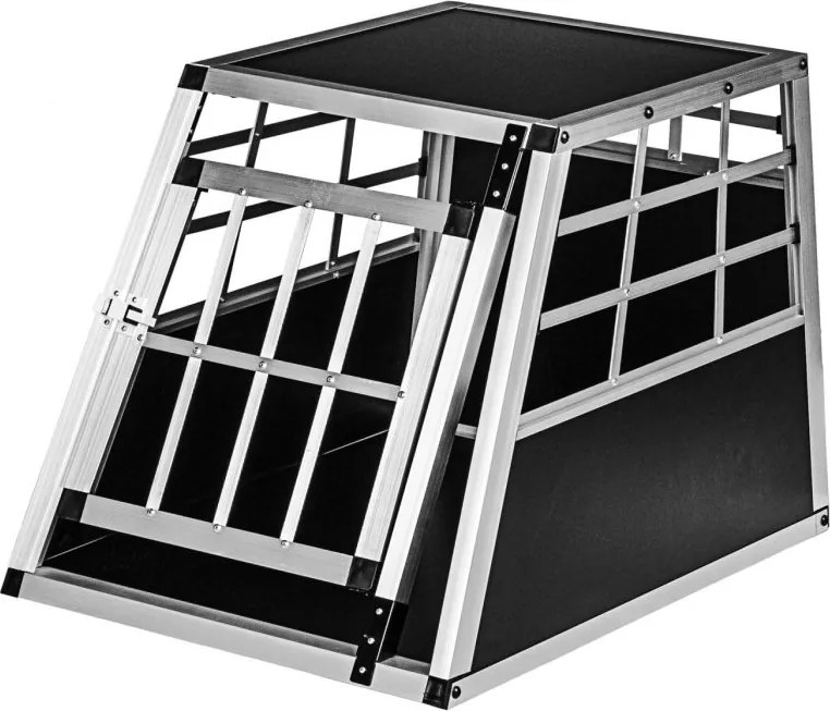 PETSTUFF® Kutyaszállító box M 54 × 69 × 50 cm MDF ALU