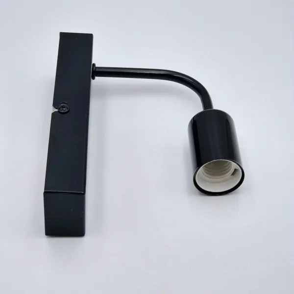 Fali lámpa ASTRID 1xE27/60W/230V fényes fekete