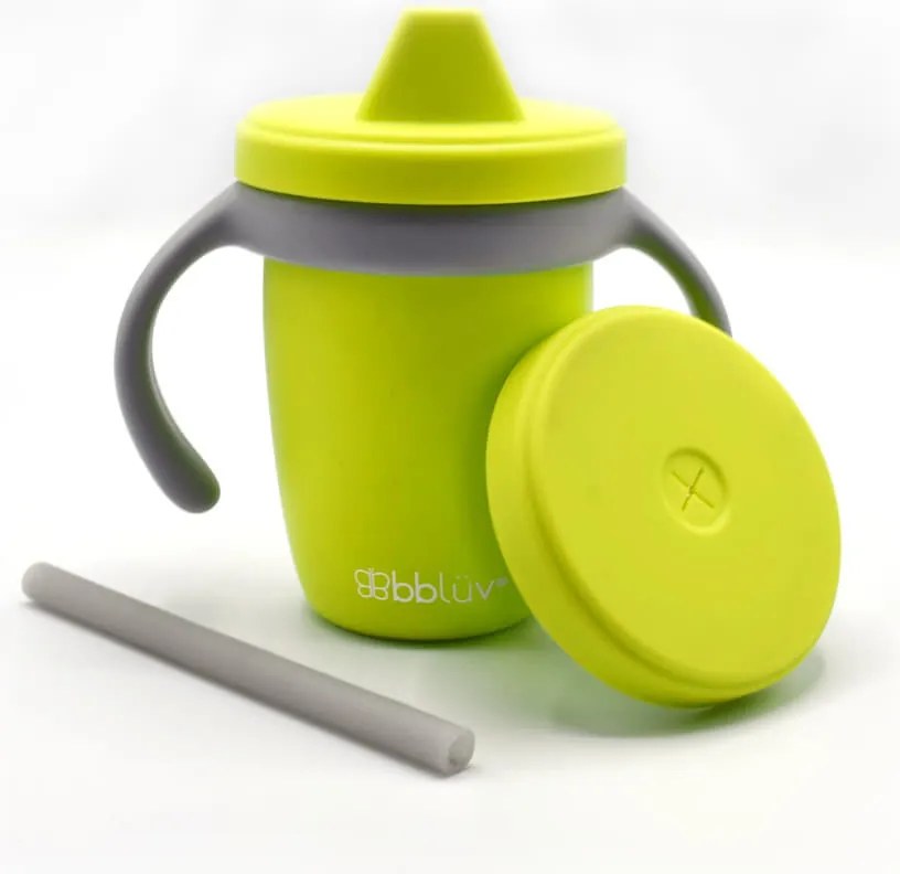 Bblüv Küp szilikon itatópohár - lime