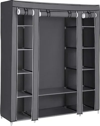 Songmics szekrény LSF03G 150 x 175 x 45 cm szürke árnyalatok