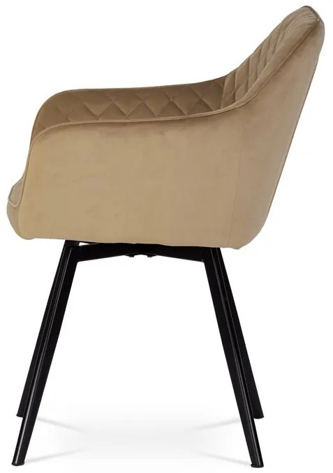 Bézs Bársony Étkezőszék. – DCH-425
