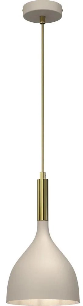 Csillár zsinóron NOAK 1xE27/15W/230V bézs/arany