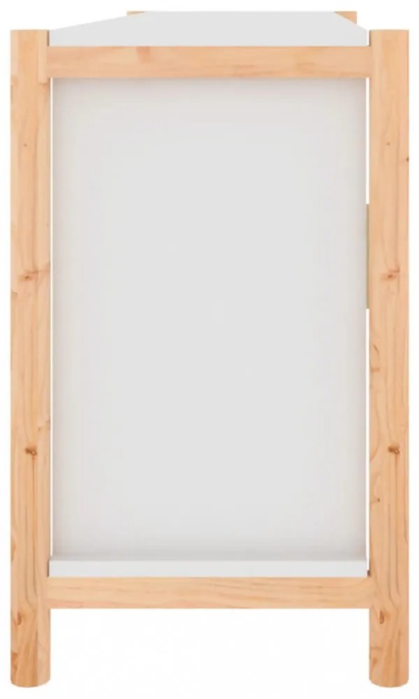 fehér szerelt fa tálalószekrény 107 x 38 x 60 cm