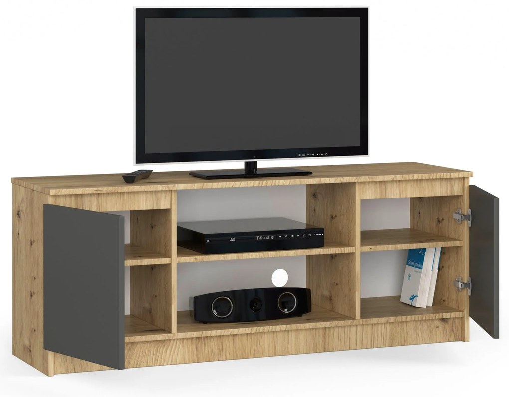 TV asztal Kenji  (artisan tölgy + szürke). Akció -12%. 1069931