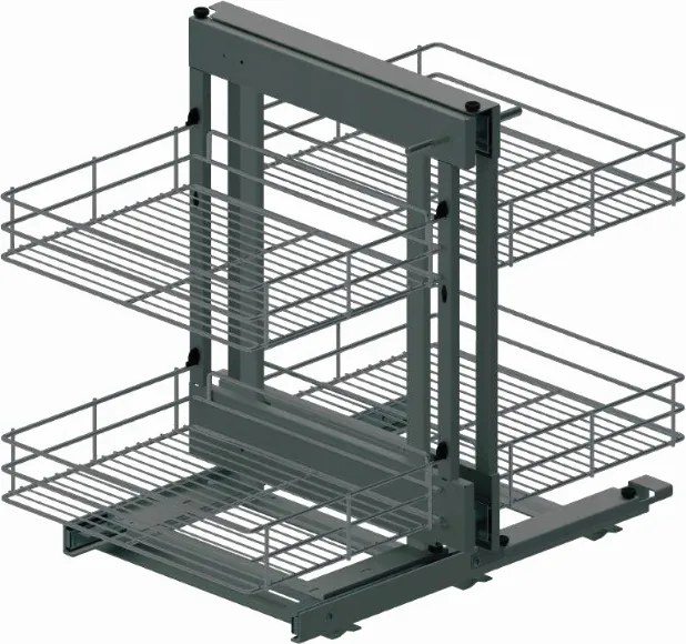 Sarokkosár Magic Corner Rejs Comfort Maxima Classic 1200 Jobbos Antracit