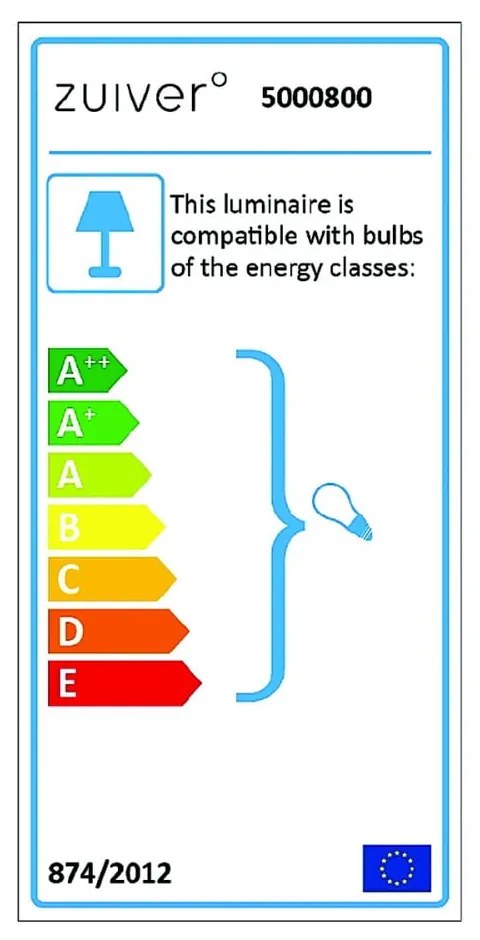 Tripod fekete-szürke állólámpa, ø 50 cm - Zuiver